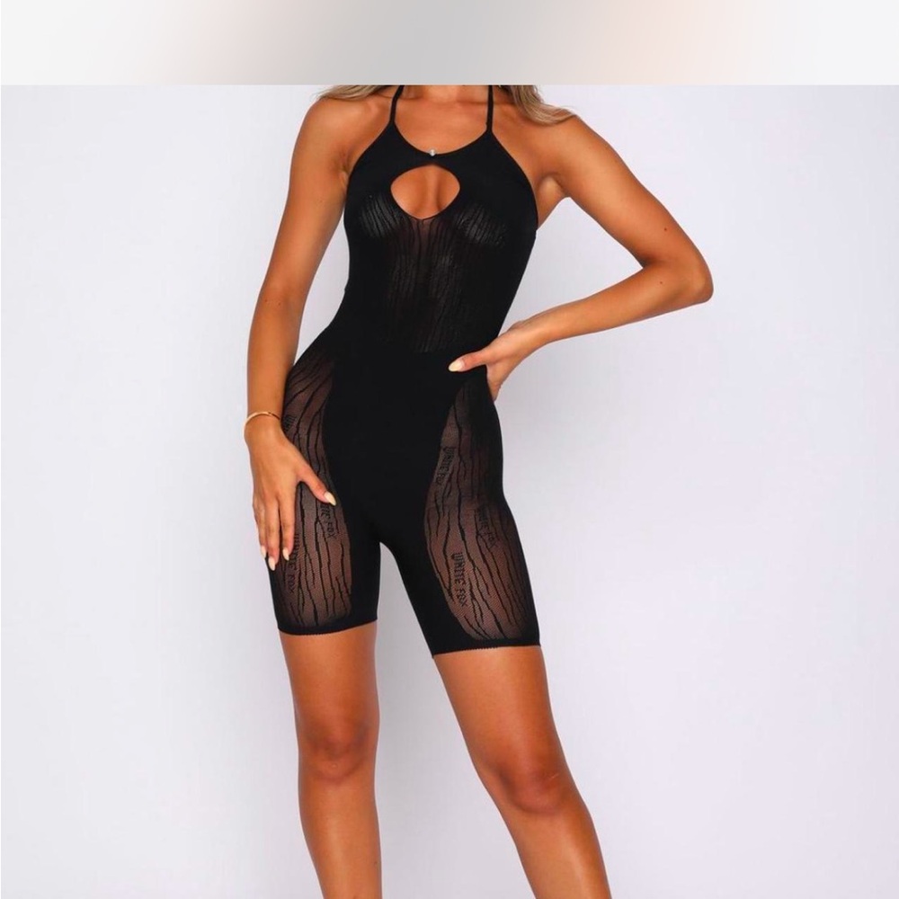 Chic Black Sheer Bodysuit